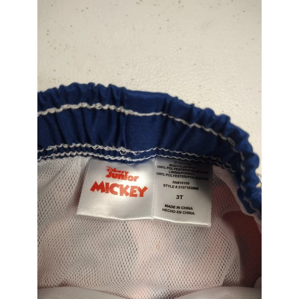 Disney Junior Mickey Mouse‎ Boys Red Swim Trunks Size 3T